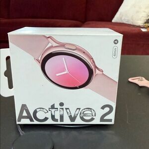 Samsung Galaxy Watch Active2 - Pink Band and Black Face